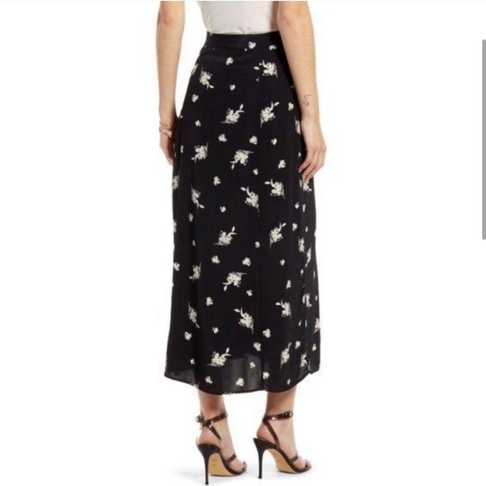 Something Navy floral print MIDI Skirt XXS